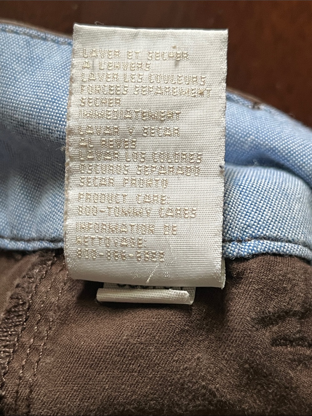 Tommy Hilfiger Brown Cotton Capri Pants Size 8 Mid Rise Cropped Casual - Picture 11 of 11